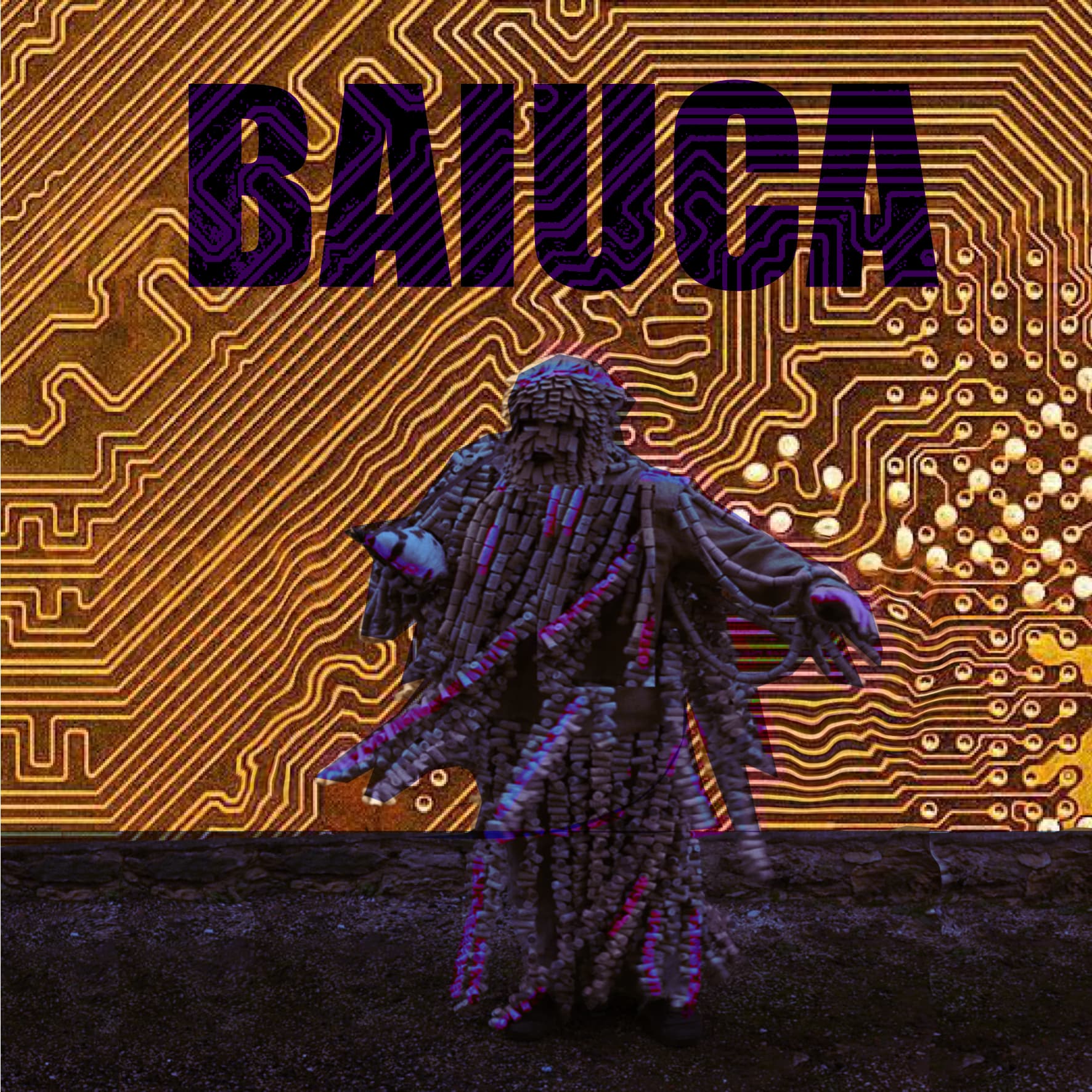 Carátula ficticia para un disco de Baiuca titulado Energetic