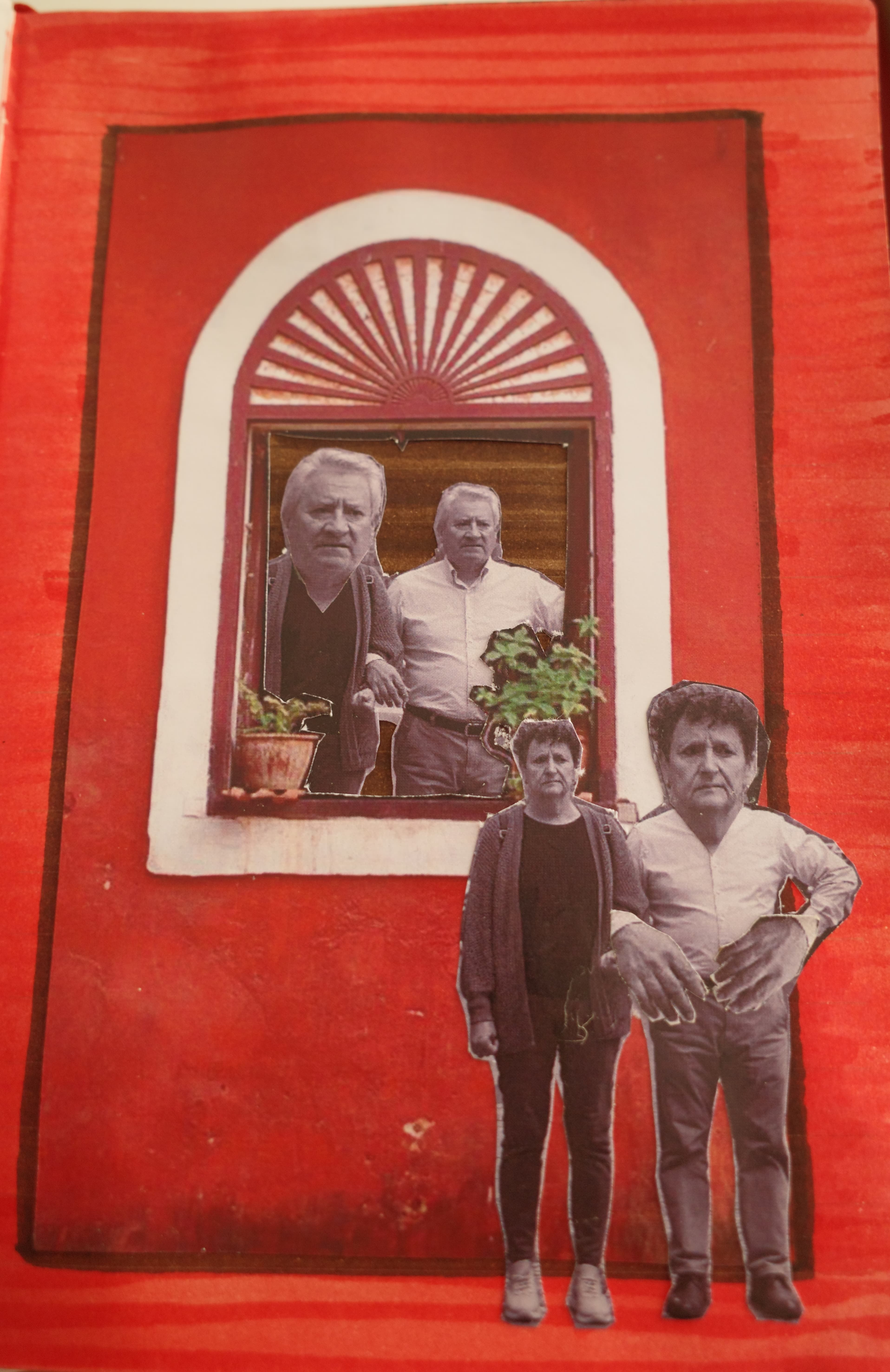 Collage rápido de una pareja del barrio