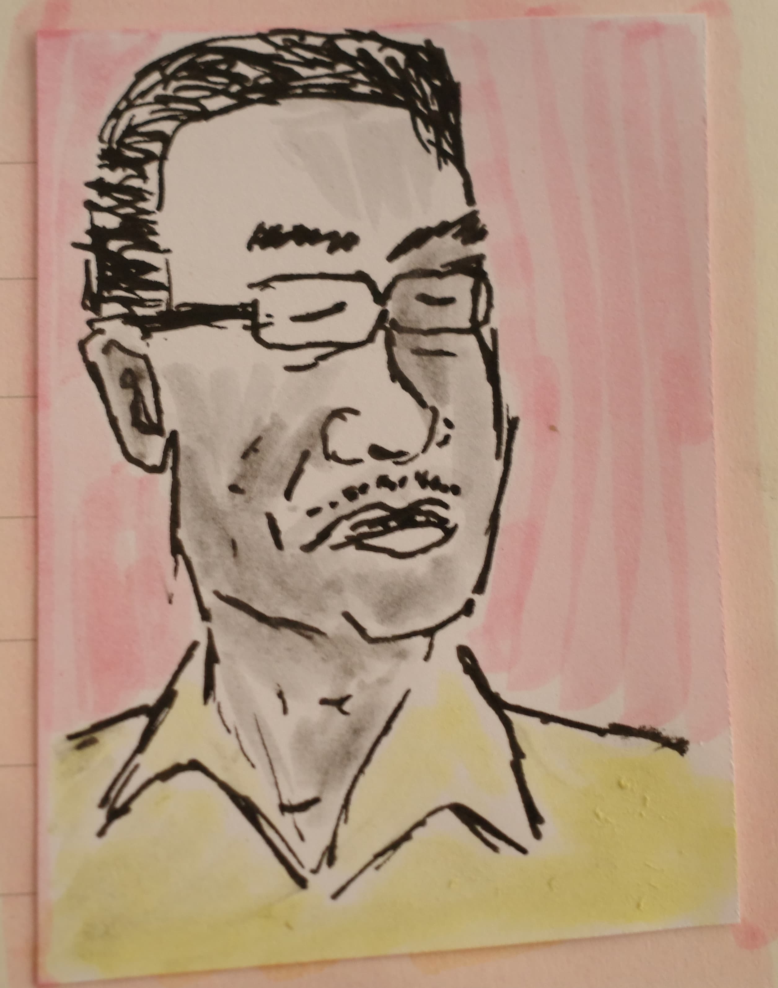 Retrato de un señor de aire digno en Vietnam