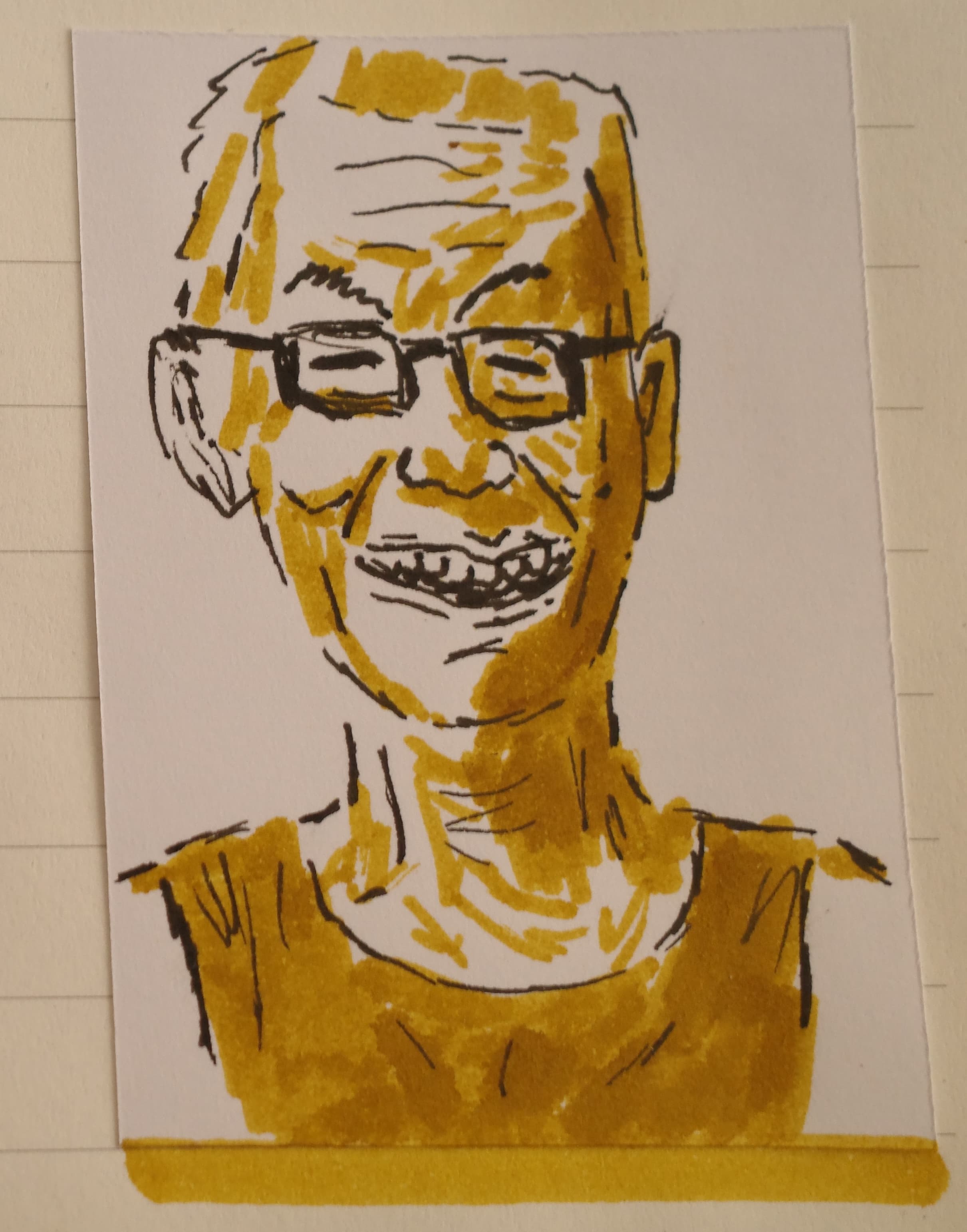 Retrato de un señor risueño en Vietnam